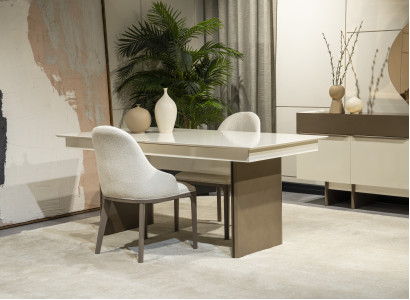 Designer Kichenmiwwel Luxuriéisen Iessdësch Designer Textil Lienstill 5 Stéck