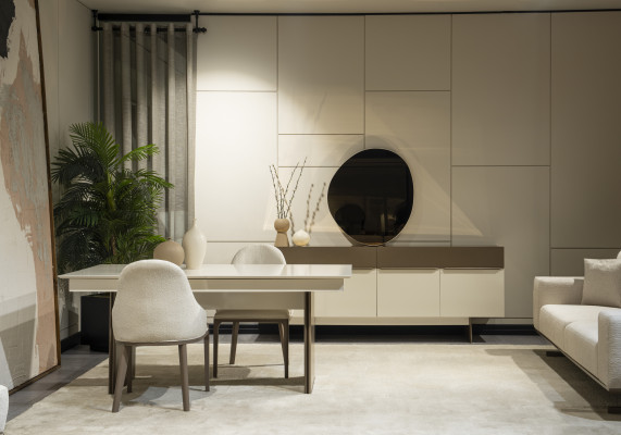 Stilvoll Kichenmiwwelen Designer Iessdësch 4x Stoff Still Edlere Servant