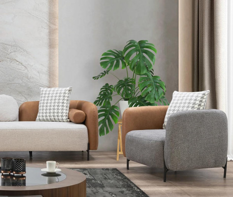Zweefaarweg Fotell Designer Wunnzëmmer Leensëtz Eenplaatzerg Textilmöbel
