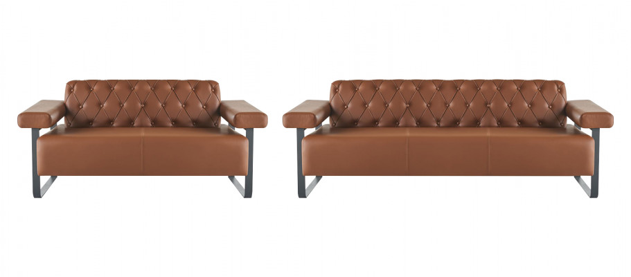 Chesterfield Canapé Stil 3-Sëtzer 2-Sëtzer Sofas Liederkanapéen Modern Edelstahl