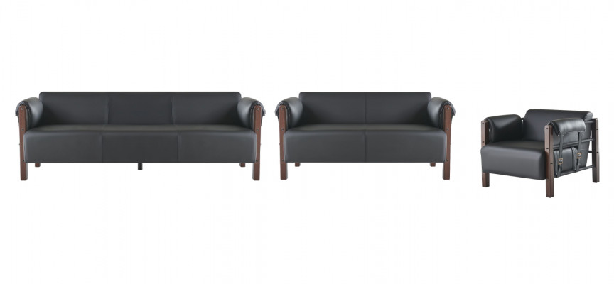 Canapé-Sätz Sofa-Set Liederkanapé 3-Sëtzer 2-Sëtzer Fauteuil Holz Couch