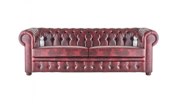 Sëtzmiwwel Sofa-Set 3-Sëtzer 2-Sëtzer Bordeaux Couch Chesterfield Knéppel