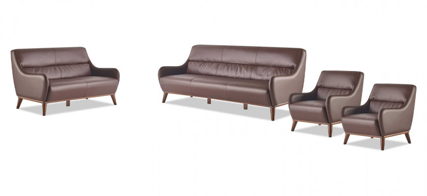 Canapésets Klassesch 3-Sëtzer 2-Sëtzer Fauteuil Lieder Canapé Sofa-Set