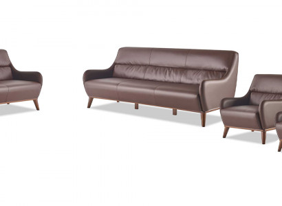 Canapésets Klassesch 3-Sëtzer 2-Sëtzer Fauteuil Lieder Canapé Sofa-Set