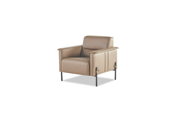 Sofagarnituren Beige Sofa-Set 2-Sëtzer 2x Sesselen Modern Lieder Edelstahl