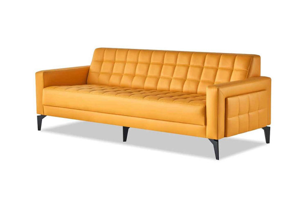 Sofa-Set Giel 3-Sëtz Sofasen Chesterfield Ledersofasen Modern Lieder Edestol