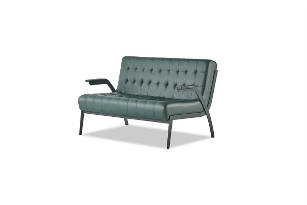 Chesterfield Lieder Set 3-Sëtzer 2-Sëtzer Gréng Lieder-Sofas Modern Holz