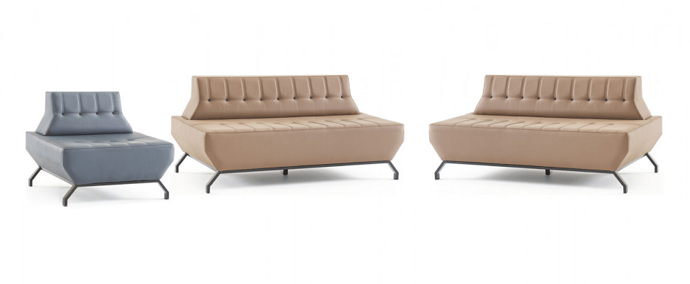 Sofagarnitur Deco Liederofas Set Beige 2-Sëtzer Grou Sessel Sofa-Set