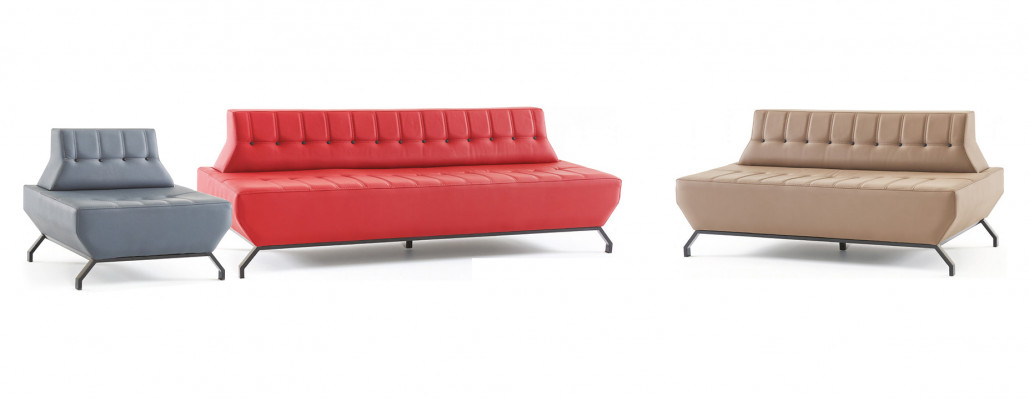 Komplett Sofa-Set Rout 3-Sëtzer Beige 2-Sëtzer Gro Sessel Art Deco Lieder