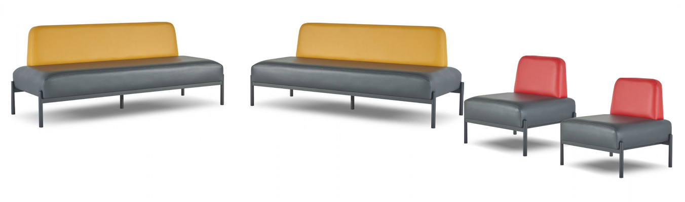 Komplett Liederkanapéen 3-Sëtz-Fauteuil Schwaz Art Deco Edelstol Rout Giel.