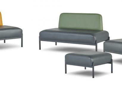 Sëtzmöbel 3-Platzer 2-Platzer Fauteuil Hocker Schwaarz Giel Gréng Rout Couch