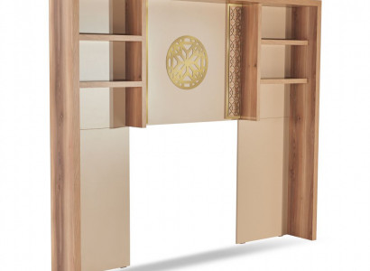 Rechteckeg Regal fir d'Mauer mat Regaler Büro Wandregal Modern