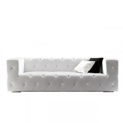 Designer XXL BIG Sofa mat Kristallsteng Lieder Elegant Polstersofa Garnitur