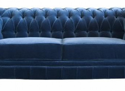 Chesterfield Textil Sofa Lieder Stoff Canapé 3 Plazen Canapéensemble Liederkanapé NEI