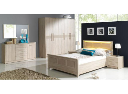 Schlofkummer Miwwelen Ariichtung Bett Kleederschaf Kommode Komplett Set Kommode