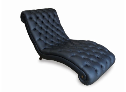 Chesterfield Lige Chaiselongue Couch Sofa Ledersofa Vintage Kristallen NEI