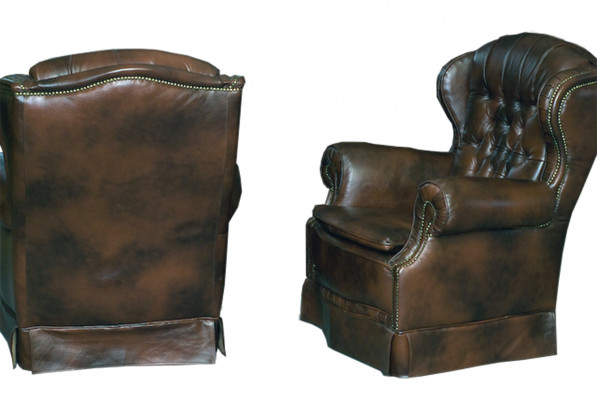 Chesterfield Fotell Ouerfotell Fernsehfotell Canapé Relax Lieder Sofa Sëtz Neit