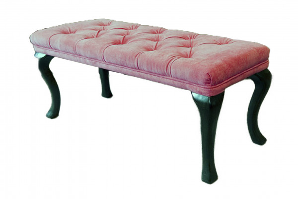 Chesterfield Hocker Niewendësch Hocker Ottomane Couch Lieder Stoff TORBAY II Nei