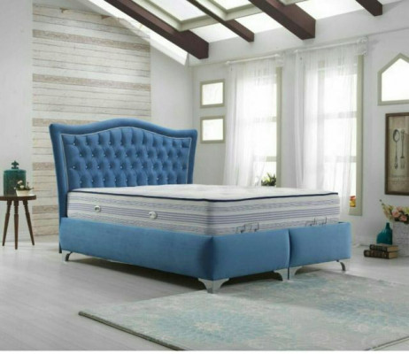 Chesterfield Bett Polsterbett Duebelbett Better Grouss XXL Designer Luxus Bett Neit