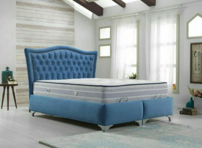 Chesterfield Bett Polsterbett Duebelbett Better Grouss XXL Designer Luxus Bett Neit
