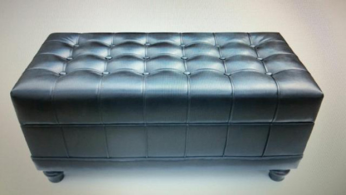 Chesterfield Fouss-Hocker Hocker Ottoman Pufa Foussauflag Polster Lieder Textil