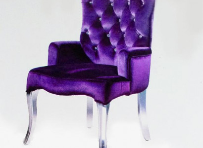 Designer Sëtz Plüsch Sofa Lounge Club Sofa mat Kristallsteng Stull Still Nei
