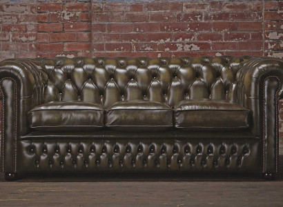Chesterfield 3-Sëtzer XXL Gepolsterte Sëtz Couch Sofa Garnitur Grouss Couche 2016-06