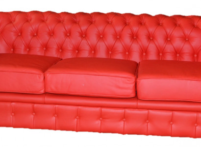 Chesterfield Gepolsterte Sofa Couch Designer Garnitur 3 Sëtz Couchen Klassesch *Nei*
