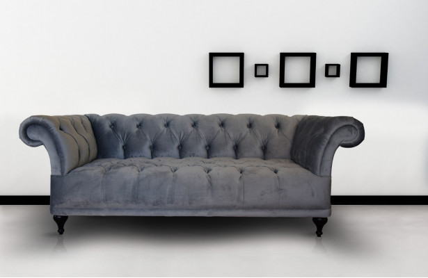 Chesterfield Canapé Këssen Designer Canapéë Sofas Garnitur Textil Stoff Textil 1