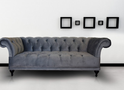 Chesterfield Canapé Këssen Designer Canapéë Sofas Garnitur Textil Stoff Textil 1