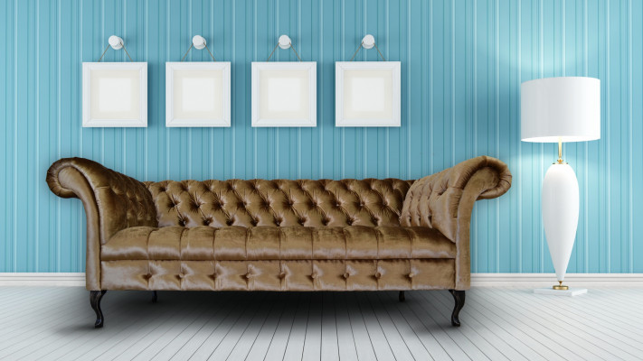 Chesterfield Sofa Polster Designer Canapéë Sofas Garnitur Textil Stoff Textil 2