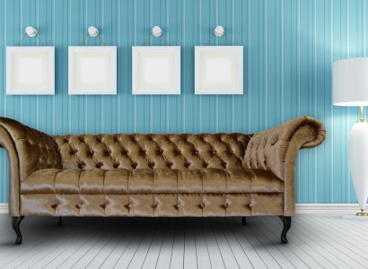 Chesterfield Sofa Polster Designer Canapéë Sofas Garnitur Textil Stoff Textil 2