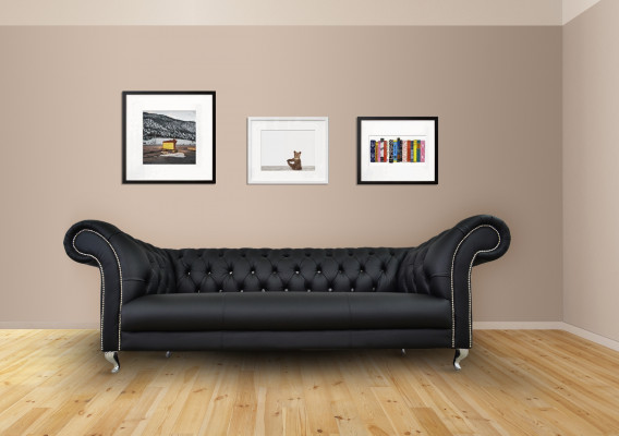Chesterfield Sofa Polster Designer Canapéen Sofas Garnitur Textil Stoff Textil 23
