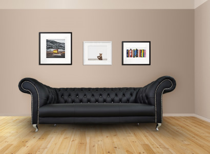 Chesterfield Sofa Polster Designer Canapéen Sofas Garnitur Textil Stoff Textil 23