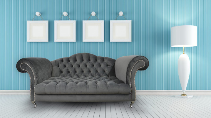 Chesterfield Sofa Polster Designer Couche Sofas Garnitur Textil Stoff Textil 24