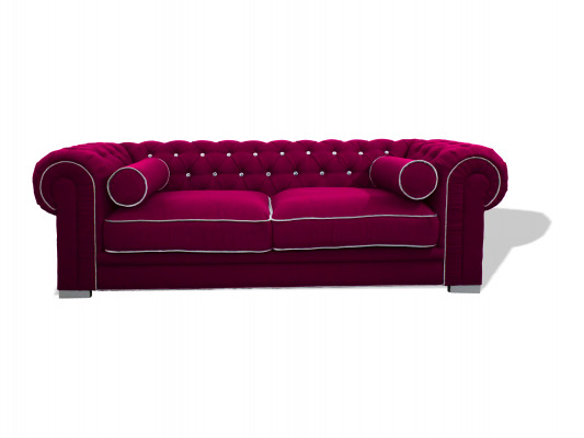 Chesterfield Canapé 3 Sëtzer Polster Designer Canapéen Sofae Garnitur SL Canapé 28