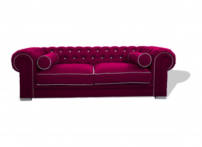 Chesterfield Canapé 3 Sëtzer Polster Designer Canapéen Sofae Garnitur SL Canapé 28