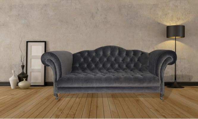 Chesterfield Sofa 3-Sëtz Gepolstert Designer Kanapee Sofa Set SL Sofa 35