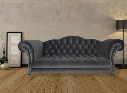 Chesterfield Sofa 3-Sëtz Gepolstert Designer Kanapee Sofa Set SL Sofa 35