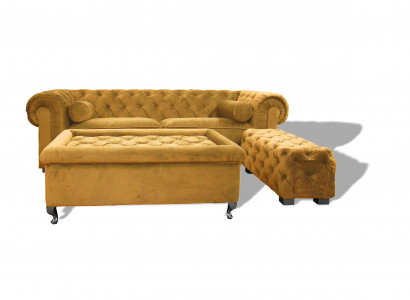 Chesterfield Sofa Polster Designer Couchen Sofas Garnitur Couch SLIII Sofa Nr. 22