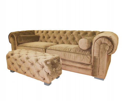 Chesterfield Sofa Polster Designer Canapé Sofas Garnitur Canapé SLIII Sofa Nr. 40