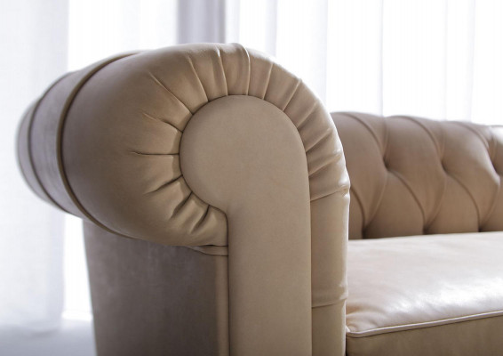 Sofagarnitur Gepolstert Couch Sofa Klassesch Chesterfield 3-Sëtzer Sofae Washington