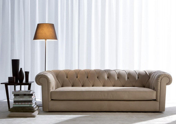 Sofagarnitur Gepolstert Couch Sofa Klassesch Chesterfield 3-Sëtzer Sofae Washington