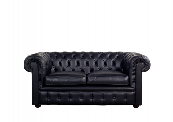 Chesterfield Sofa Couch Polstersofa Klassesch 2-Sëtzer Sëtz Lieder Schaffhuet.