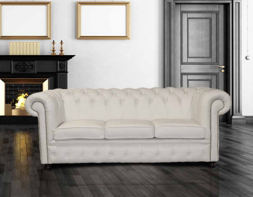 Sofa Couch Polster Garnitur Sëtz Sofas Couchen Chesterfield 3 Sëtzer NAPOLI III