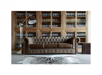 Sofagarnitur Polstersofa Couch Sofa Klassik Chesterfield 3-Sëtzer Set Nei NAPOLI IV