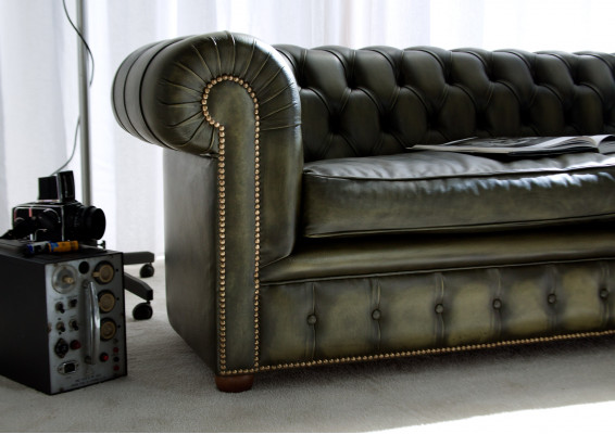 Chesterfield Canapé Sofa Polster Garnitur 3-Sëtz Sofasen Klassesch Nei Richmond
