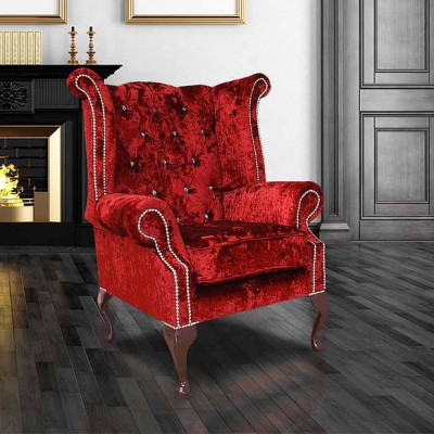 Ohrensessel Chesterfield Fauteuil Sëtz Club Lounge Fernseh Sofa Relaxfauteuil Nei