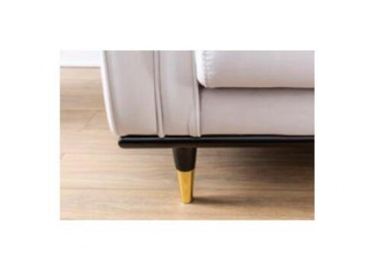 Klassesch Chesterfield Drësëtzeger Miwwel Sofa Luxus Couchen Beige 3 Sëtz Sofaen