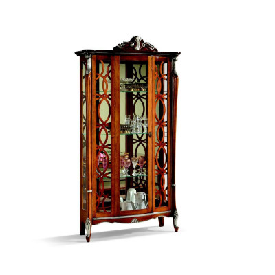 Italienesch Miwwelen Luxus Design Holz Klassesch Barock Regal Glasschaf Vitrinen.